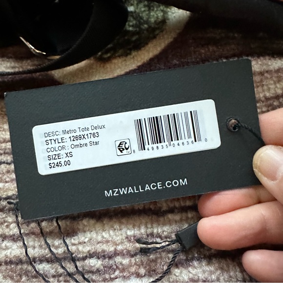 MZ Wallace Black and Gold Star Crossbody Bag - Picture 7 of 8